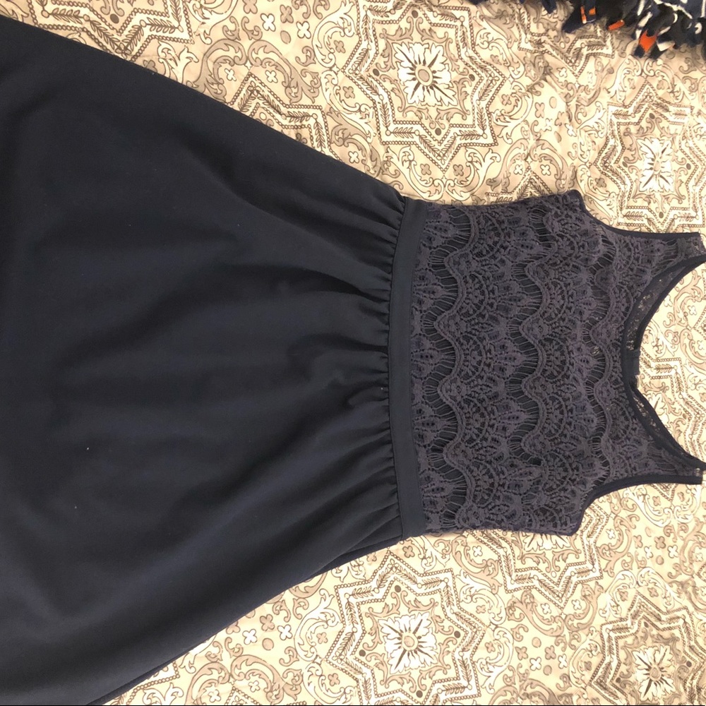 Lilly Pulitzer Navy Lace Detailed Dress